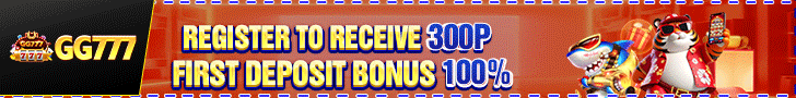 GG777 register to receive 300P first account setup bonus banner