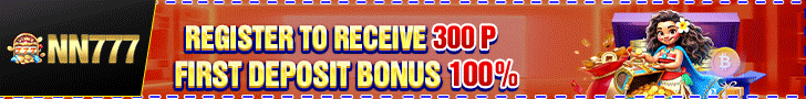 NN777 register to receive 300P first account setup bonus banner