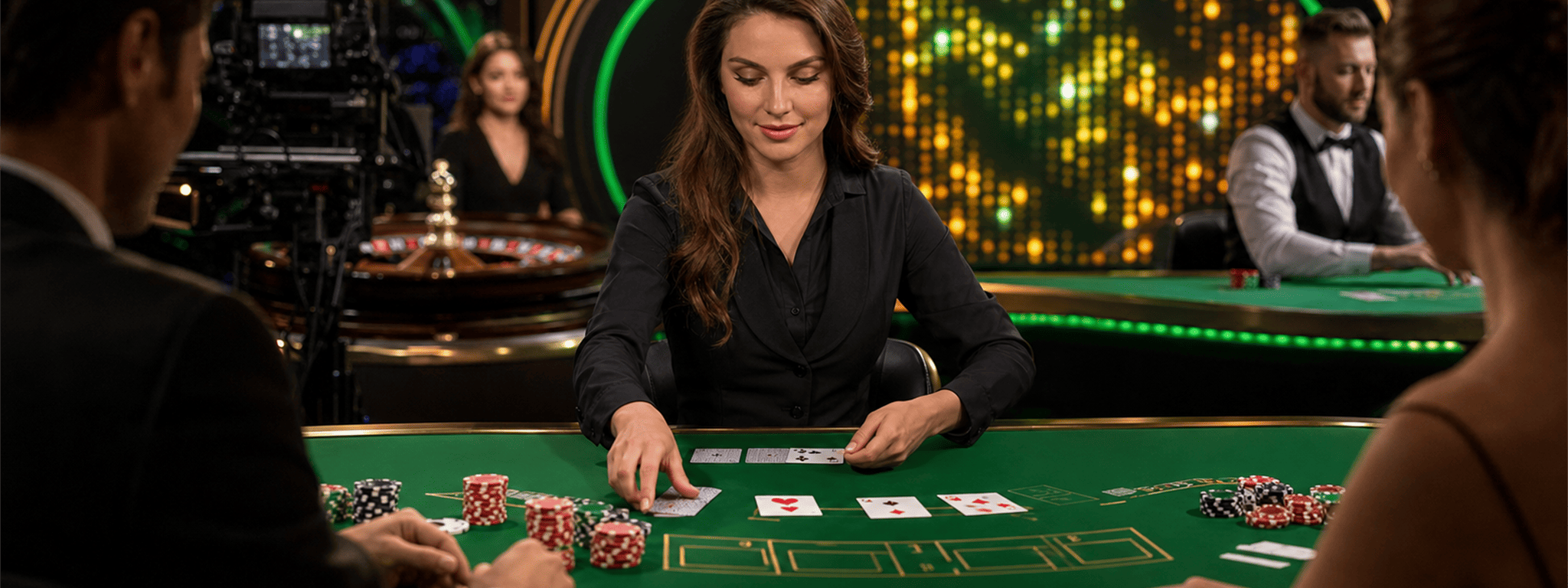 JL7 live jackpot product banner with real hosts and a jackpot display